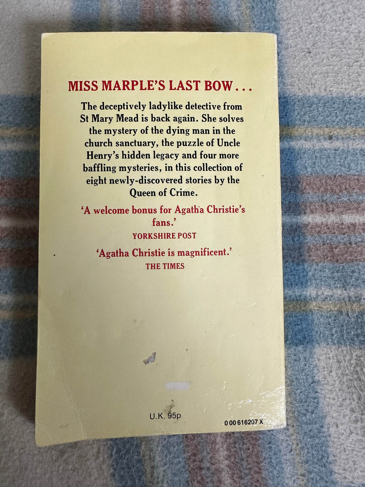 1981 Miss Marple’s Final Cases - Agatha Christie(Fontana) - Honeyburn Books (UK)