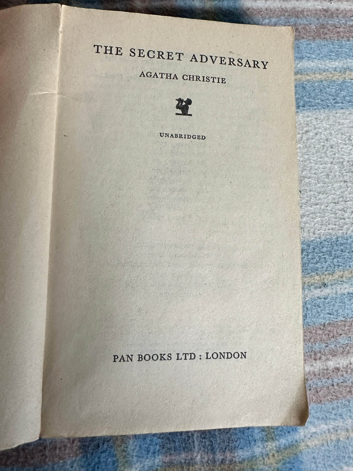 1968 The Secret Adversary - Agatha Christie(Pan Books) - Honeyburn Books (UK)