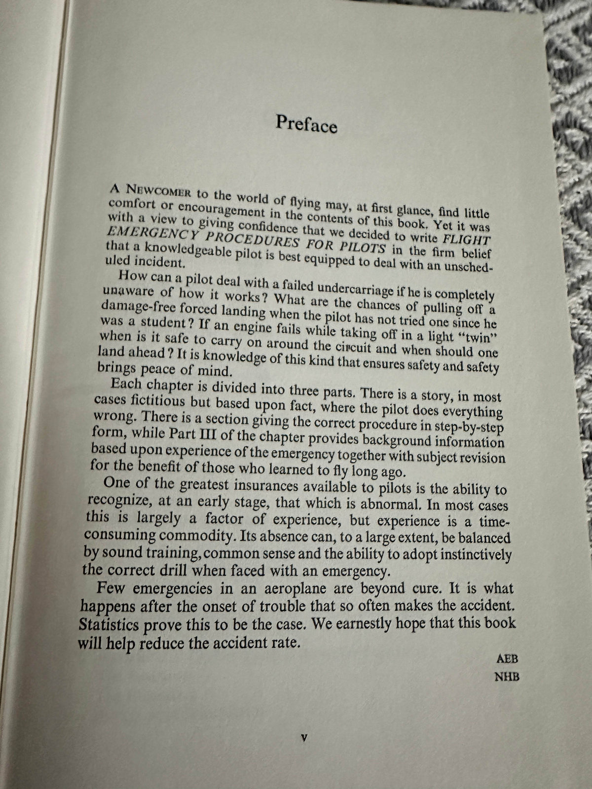 1975 Flight Emergency Procedures For Pilots - N. H. Birch & A. E. Bramson(Pitman Publishing) - Honeyburn Books (UK)