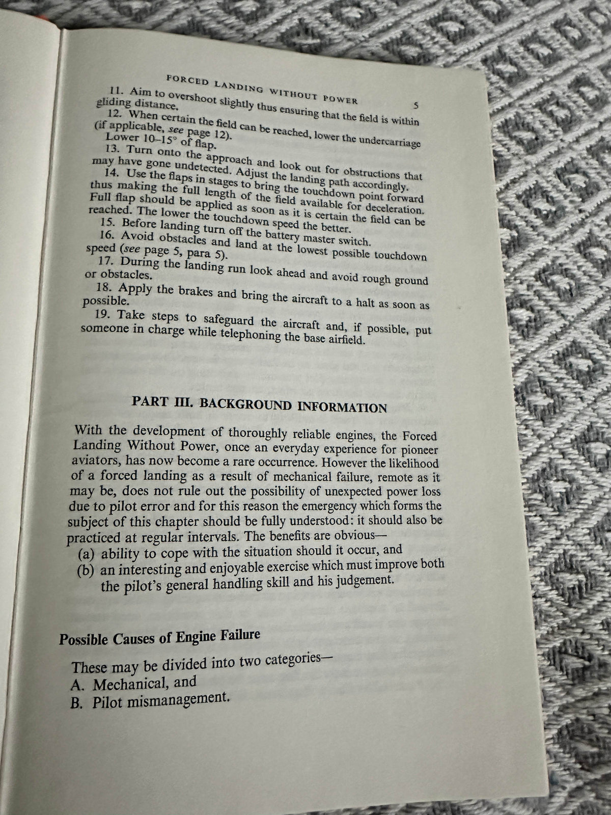 1975 Flight Emergency Procedures For Pilots - N. H. Birch & A. E. Bramson(Pitman Publishing) - Honeyburn Books (UK)