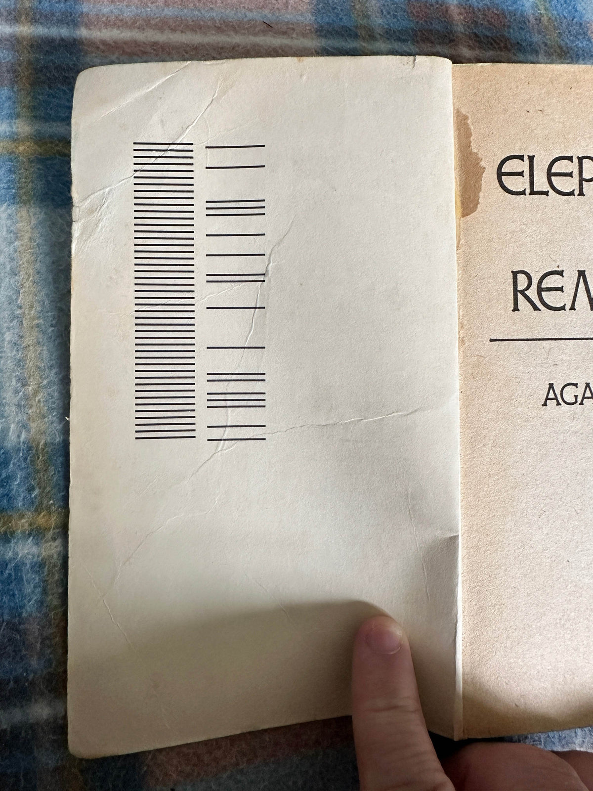 1977 Elephants Can Remember - Agatha Christie(Dell Books US) - Honeyburn Books (UK)