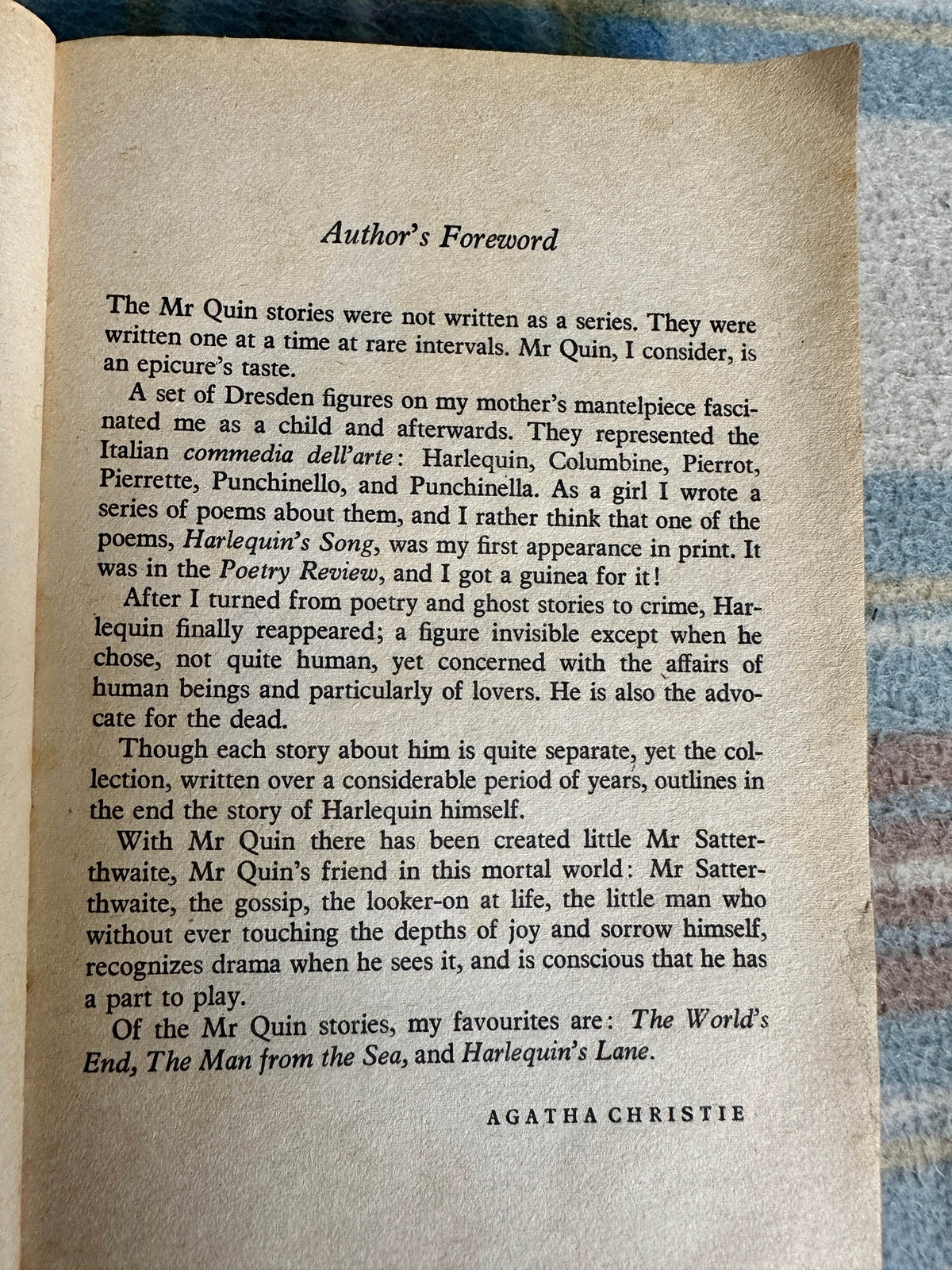 1974 The Mysterious Mr. Quin - Agatha Christie(Pan Books) - Honeyburn Books (UK)