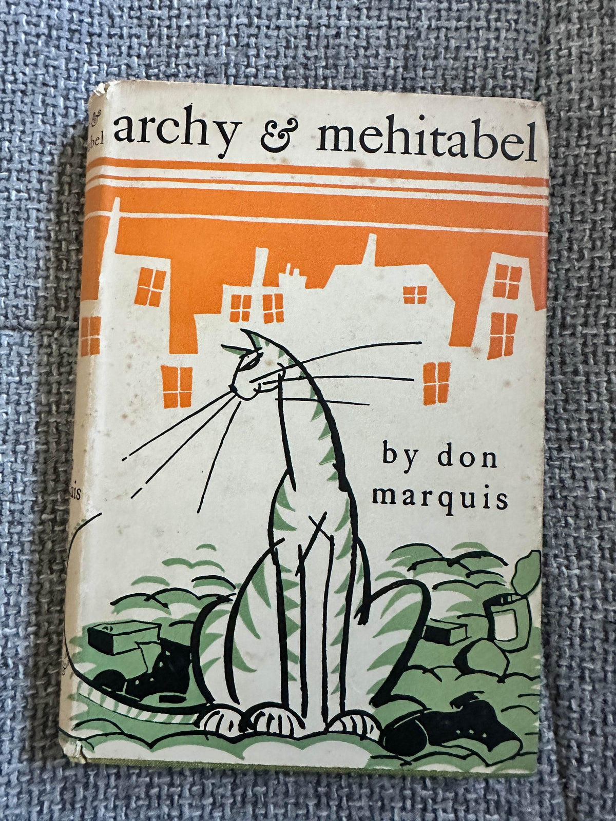 1949 Archy & Mehitabel - Don Marquis (Faber & Faber) - Honeyburn Books (UK)