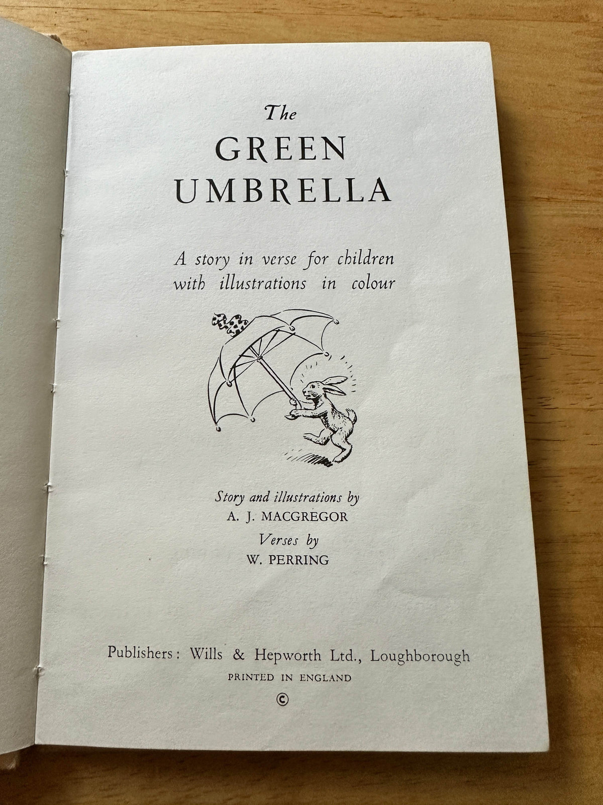1950 The Green Umbrella(Series 401) A. J. MacGregor & W. Perring(Wills & Hepworth) - Honeyburn Books (UK)