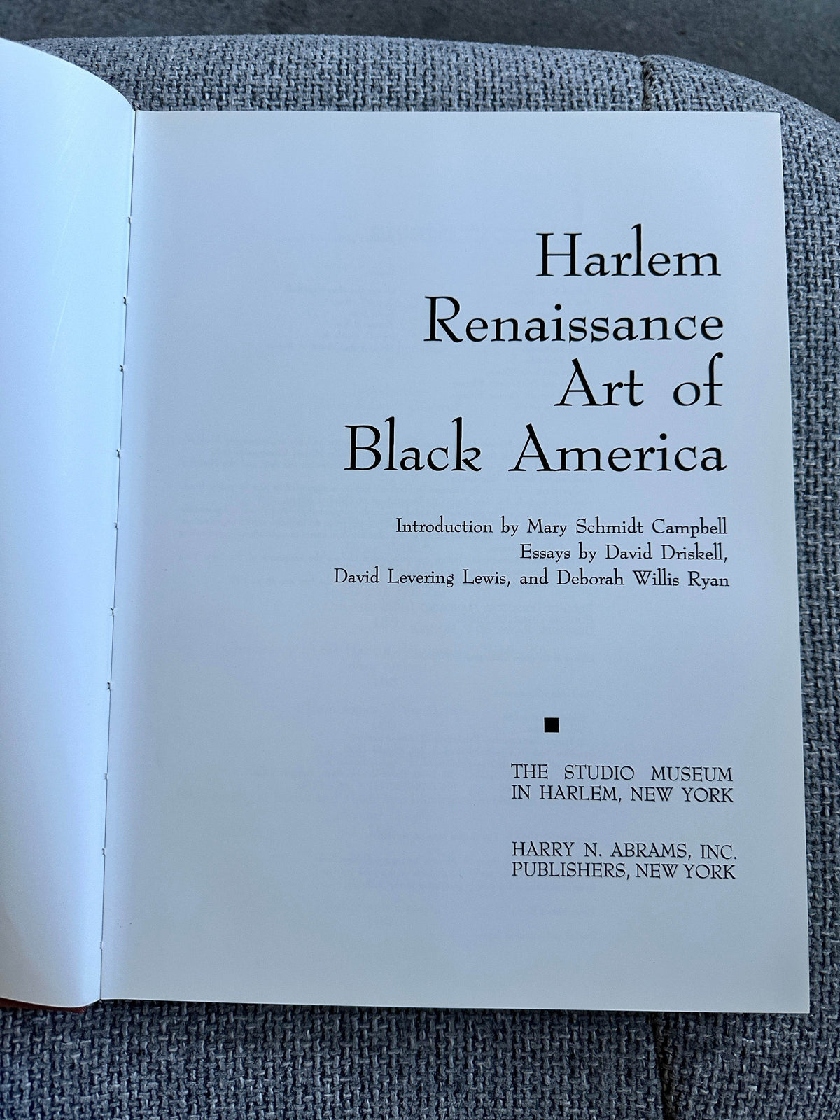1987*1st* Harlem Renaissance Art Of Black America - The Studio Museum In Harlem / Abrams - Honeyburn Books (UK)