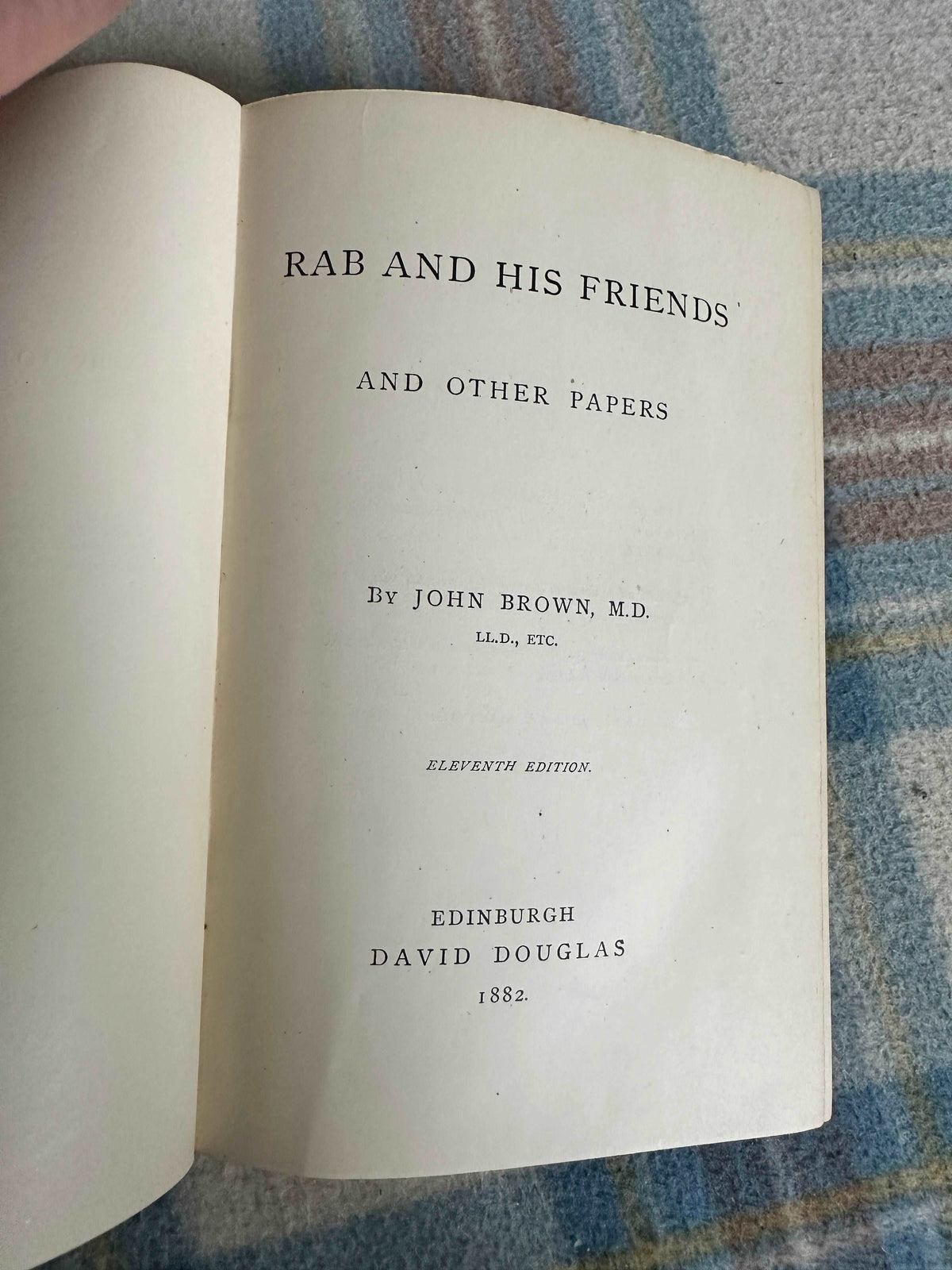 1882 Horæ Subsectivæ / Rab & His Friends - John Brown(David Douglas Published) - Honeyburn Books (UK)