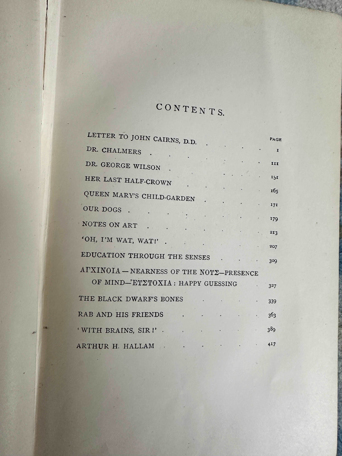 1882 Horæ Subsectivæ / Rab & His Friends - John Brown(David Douglas Published) - Honeyburn Books (UK)