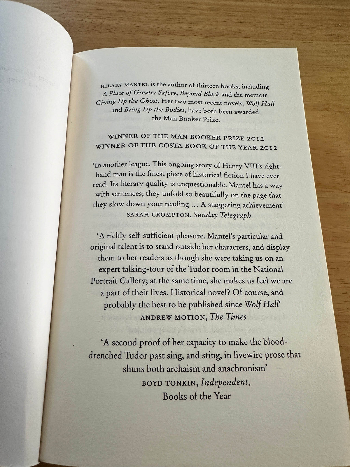 2013 Bring Up The Bodies - Hilary Mantel(Fourth Estate Pub) - Honeyburn Books (UK)