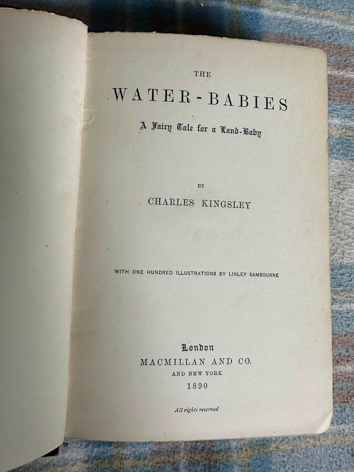 1890 Water Babies - Charles Kingsley(Illust Linley Sambourne)MacMillan & Co Ltd - Honeyburn Books (UK)