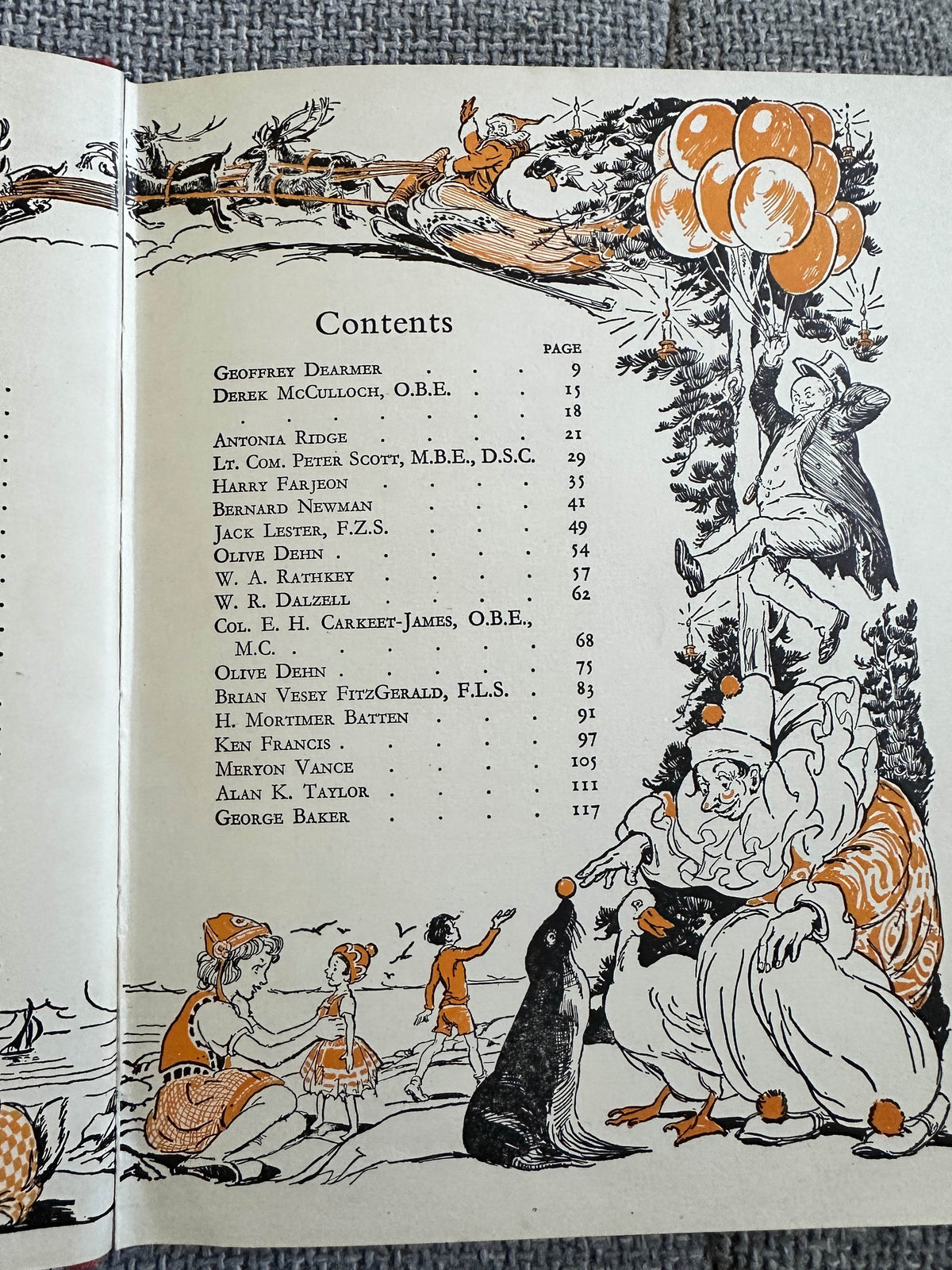 1950 Uncle Mac’s Children’s Hour - Derek McCulloch (Helen Jacobs & Barbara Freeman Illust) Sampson Low, Marston & Co Ltd. - Honeyburn Books (UK)