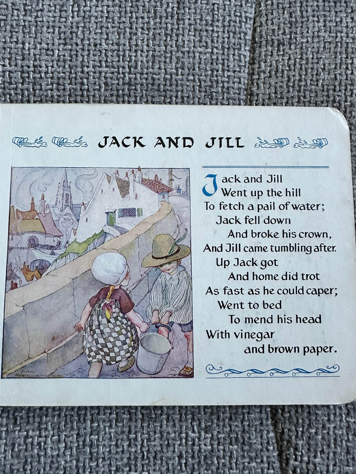 1930’s Nursery Rhymes (Thomas Nelson & Sons Ltd) Board Book - Honeyburn Books (UK)