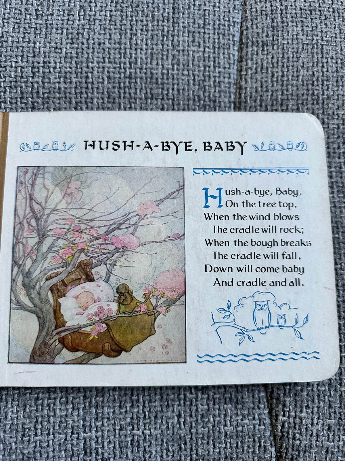 1930’s Nursery Rhymes (Thomas Nelson & Sons Ltd) Board Book - Honeyburn Books (UK)
