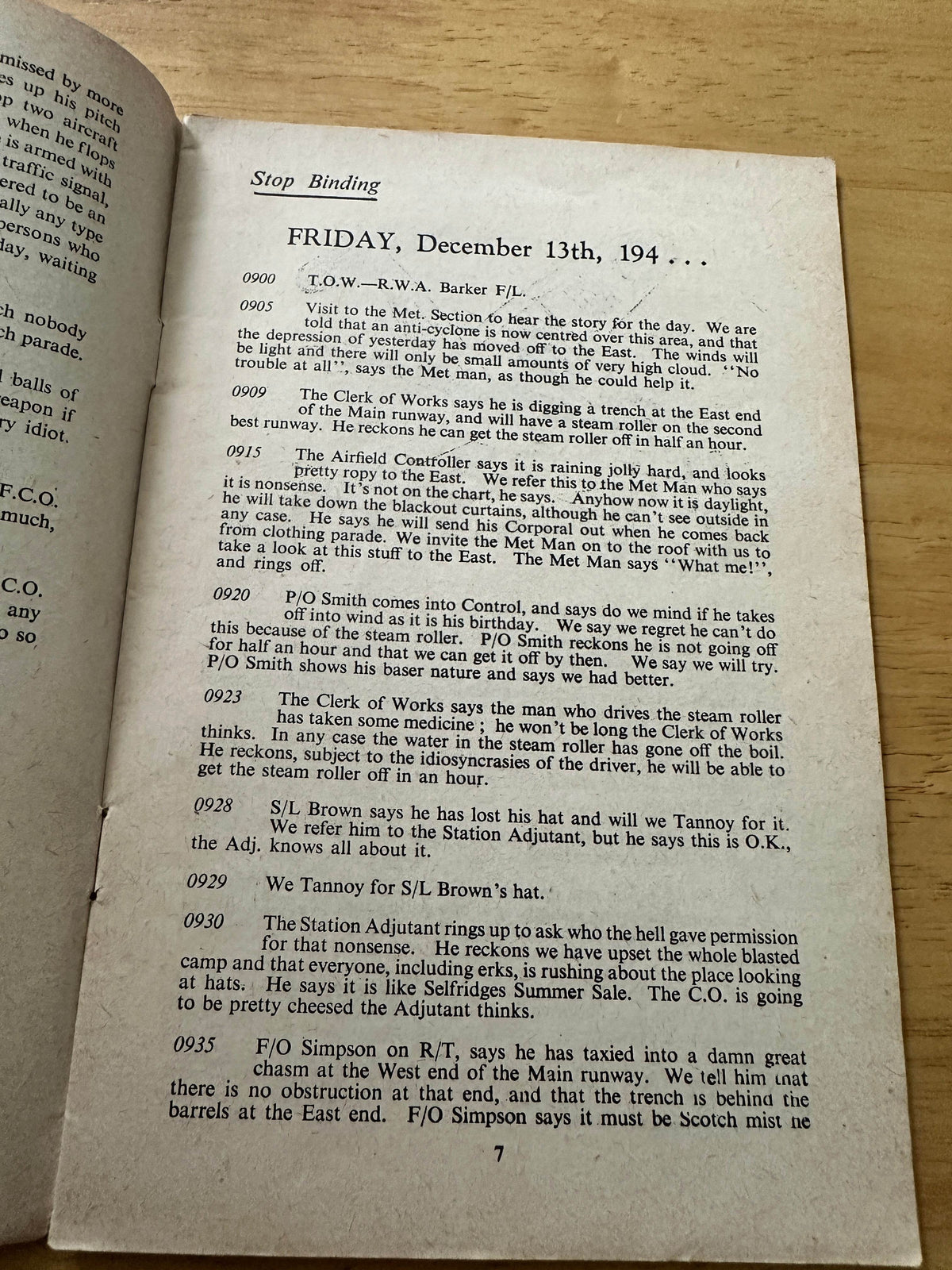 1946 Stop Binding - Richard Barker(Illust RAFF)The Punch Bowl Press - Honeyburn Books (UK)
