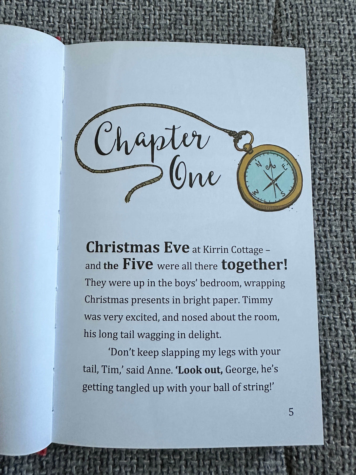2016*1st* Famous Five Happy Christmas Five - Enid Blyton (Jamie Littler illustration) Hodder & Stoughton - Honeyburn Books (UK)