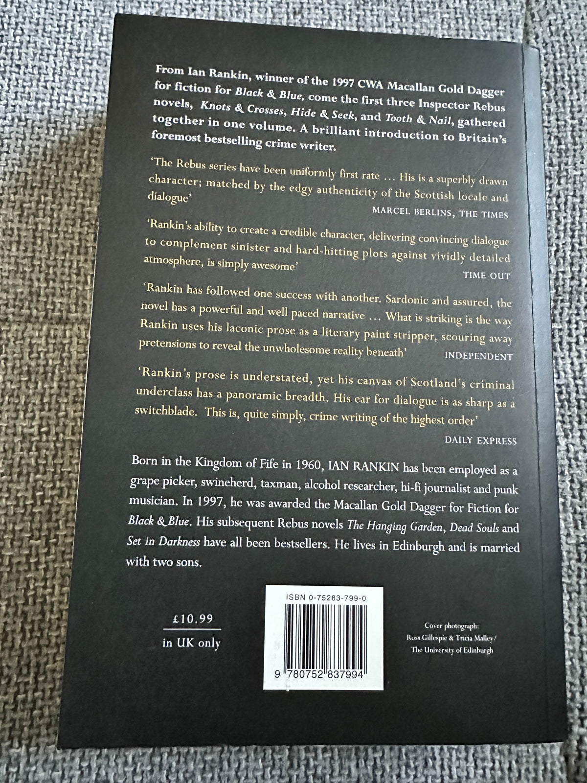 2002 Rebus: The Early Years - Ian Rankin (Orion Books) - Honeyburn Books (UK)