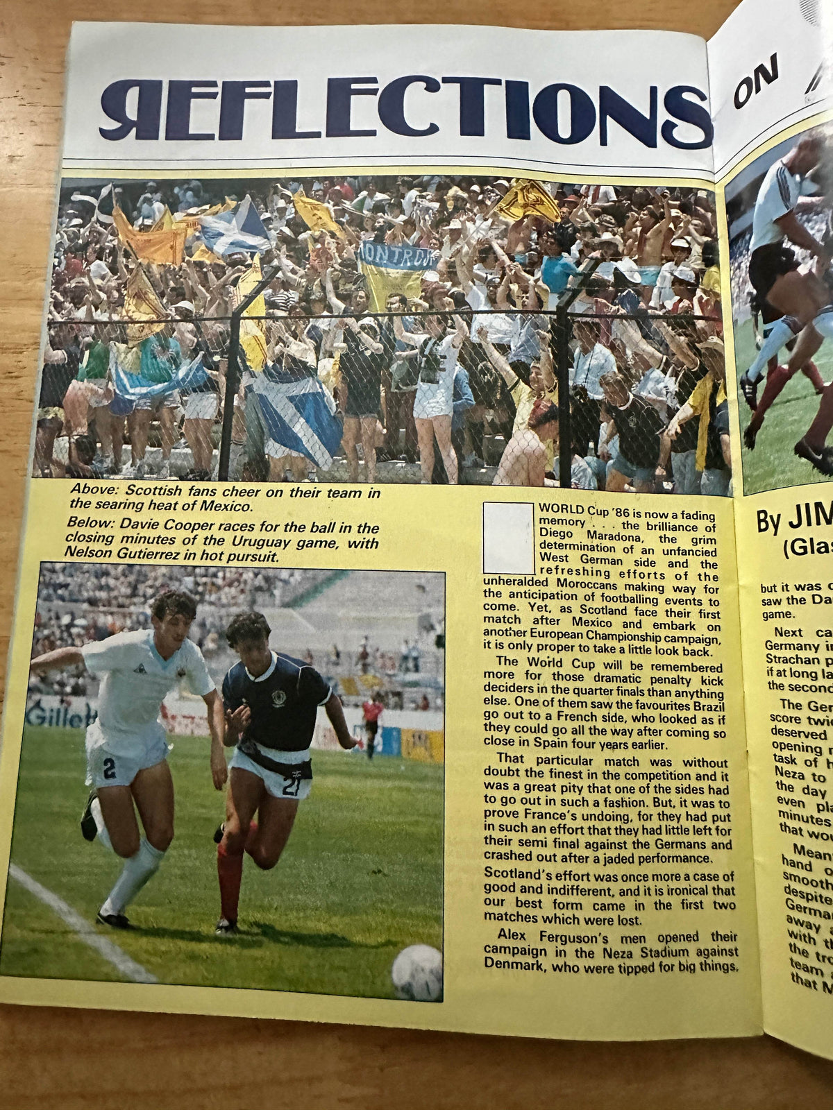 1986 Scotland vs Bulgaria Football Programme 0-0 - Honeyburn Books (UK)