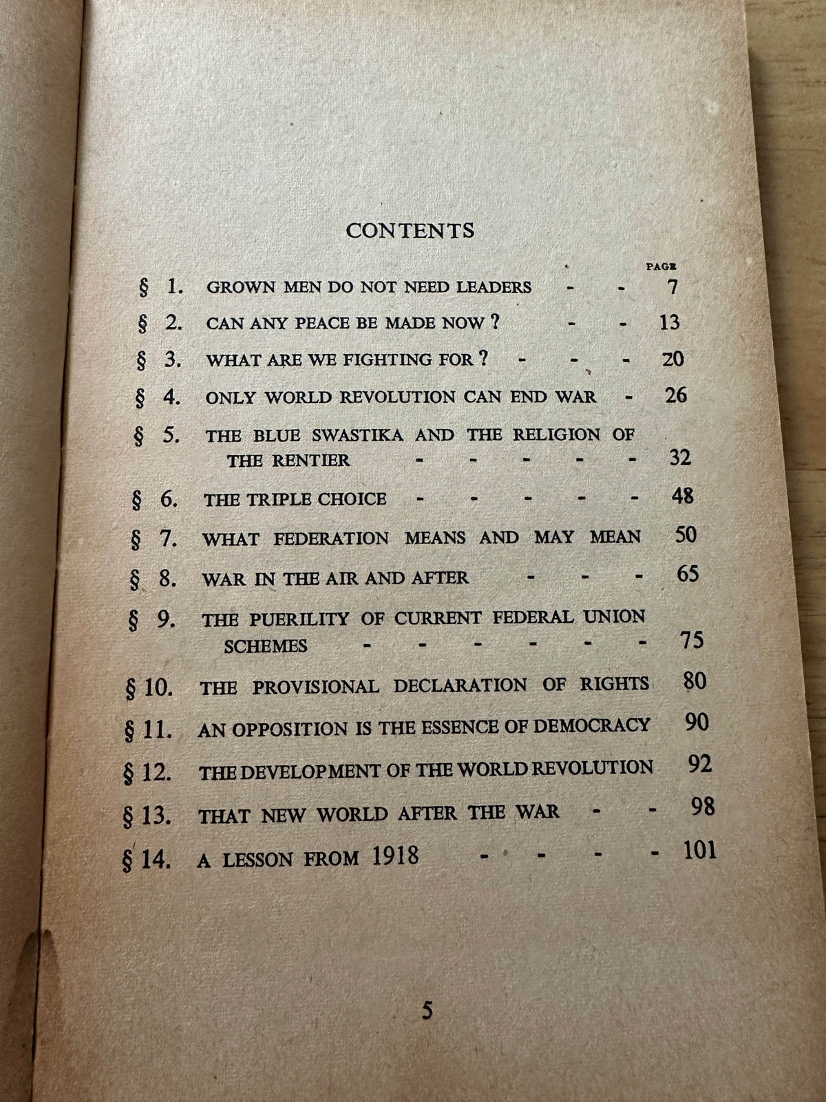 1940*1st* The Common Sense Of War & Peace World Revolution or War Unending - H.G. Wells(Penguin Special) - Honeyburn Books (UK)
