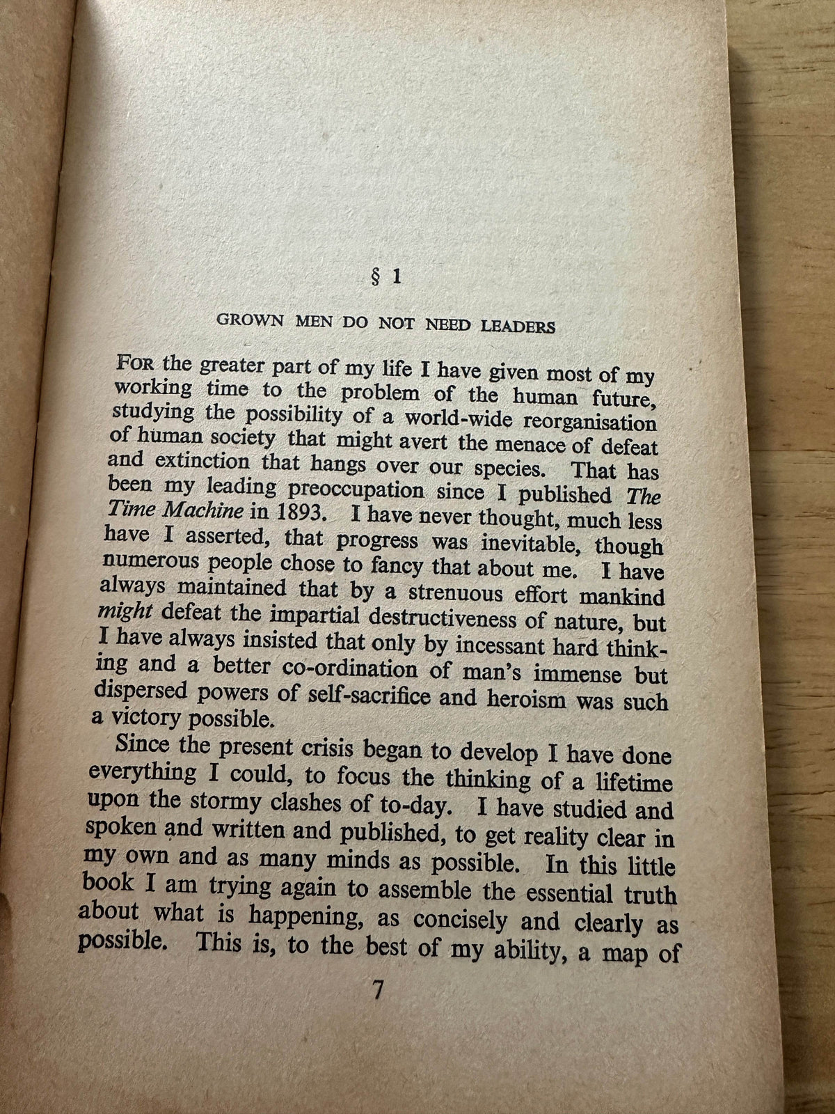 1940*1st* The Common Sense Of War & Peace World Revolution or War Unending - H.G. Wells(Penguin Special) - Honeyburn Books (UK)