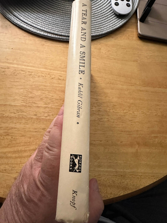 1968 A Tear & A Smile - Kahlil Gibran(intro by Robert Hillyer translated from Arabic by H. M. Nahmad (Borzoi Books Alfred A. Knopf Publisher New York - Honeyburn Books (UK)