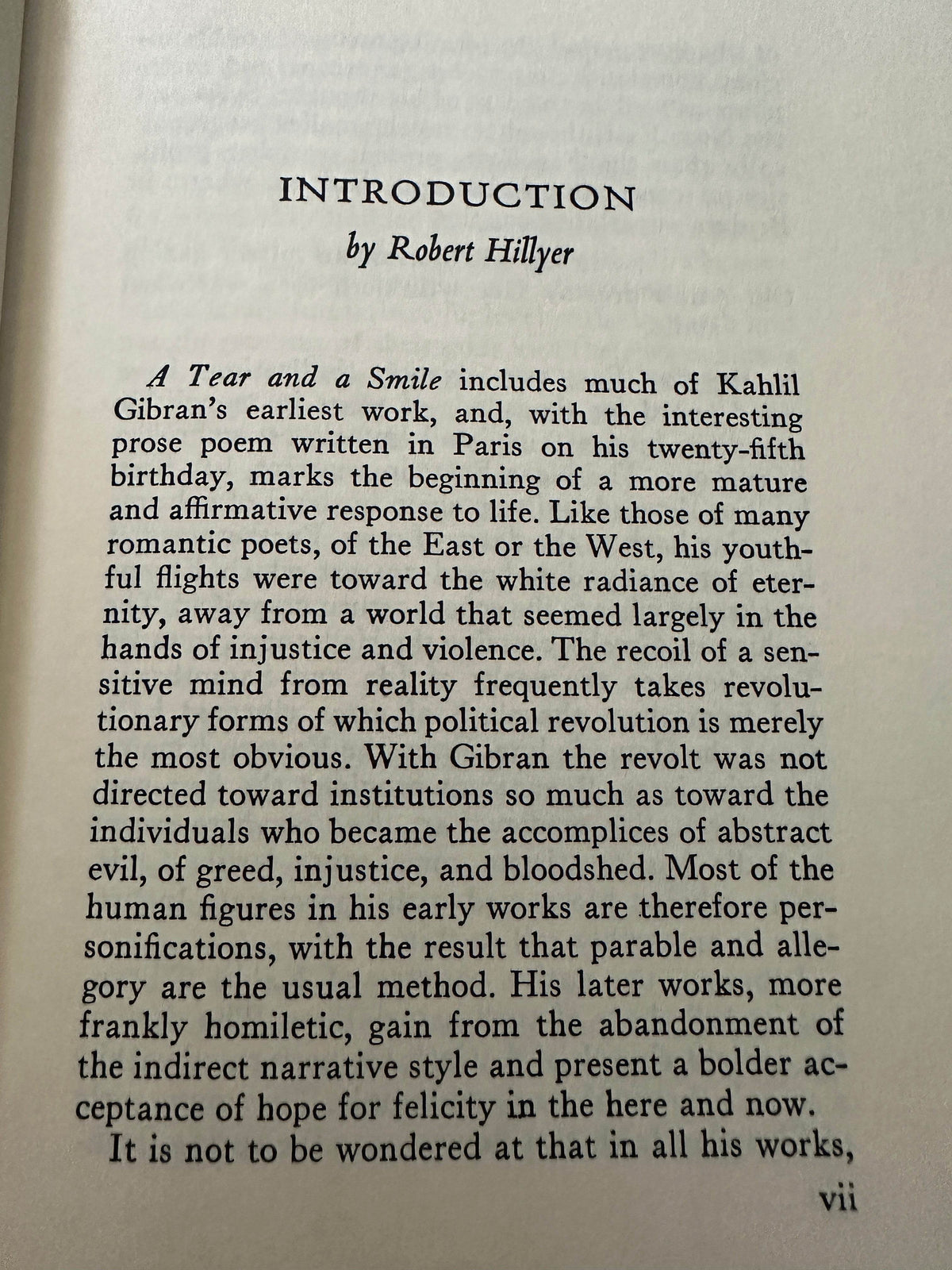 1968 A Tear & A Smile - Kahlil Gibran(intro by Robert Hillyer translated from Arabic by H. M. Nahmad (Borzoi Books Alfred A. Knopf Publisher New York - Honeyburn Books (UK)