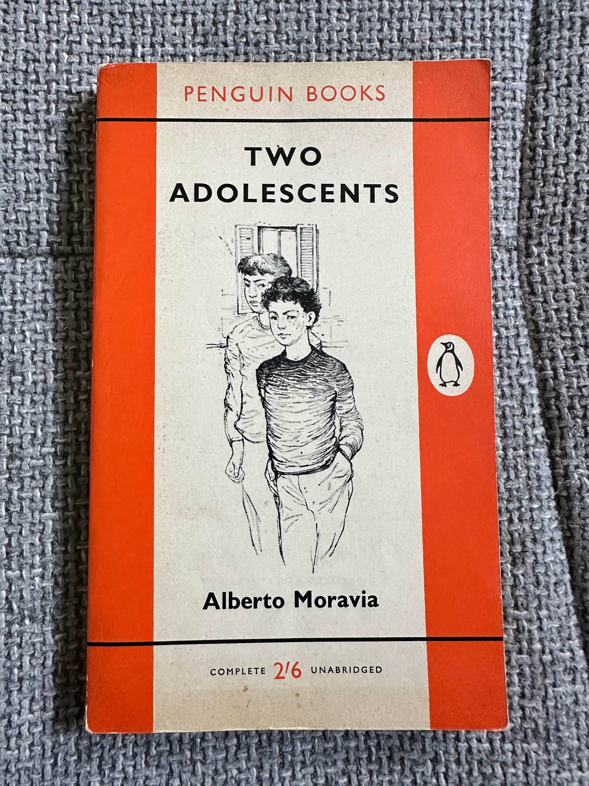1961 Two Adolescents (Agostino & Disobedience) Alberto Moravia (Penguin) - Honeyburn Books (UK)