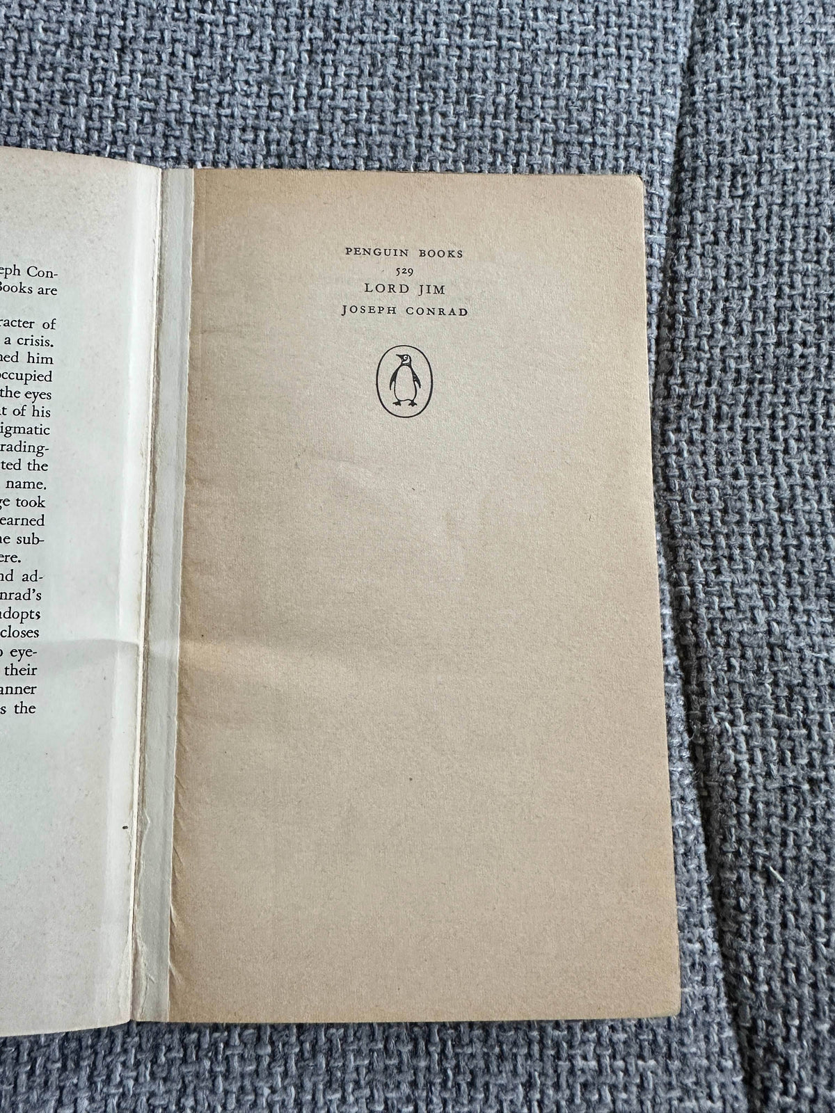 1957*1st* Lord Jim - Joseph Conrad (Penguin) - Honeyburn Books (UK)