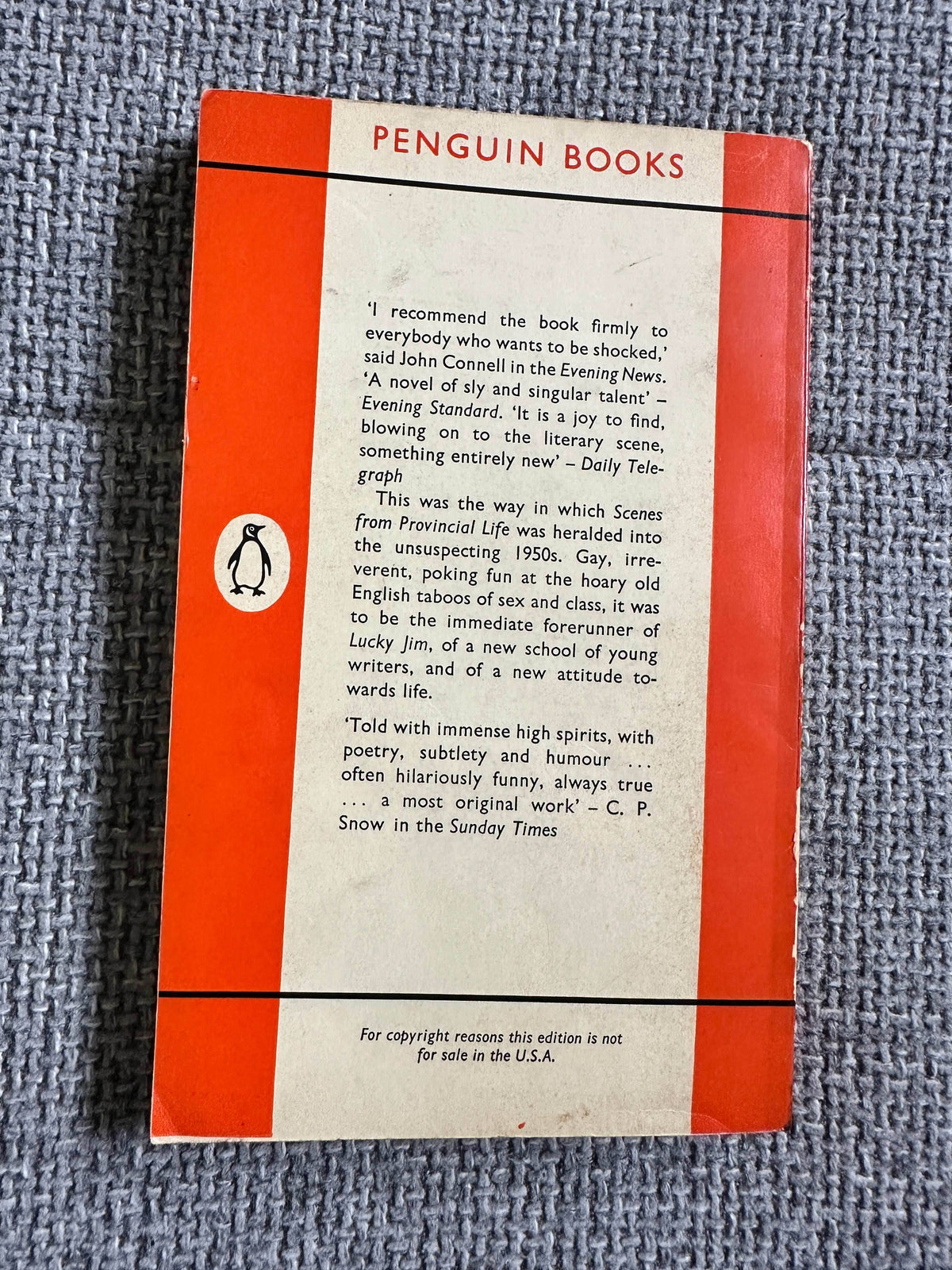 1961*1st* Scenes From A Provincial Life - William Cooper (Penguin) - Honeyburn Books (UK)