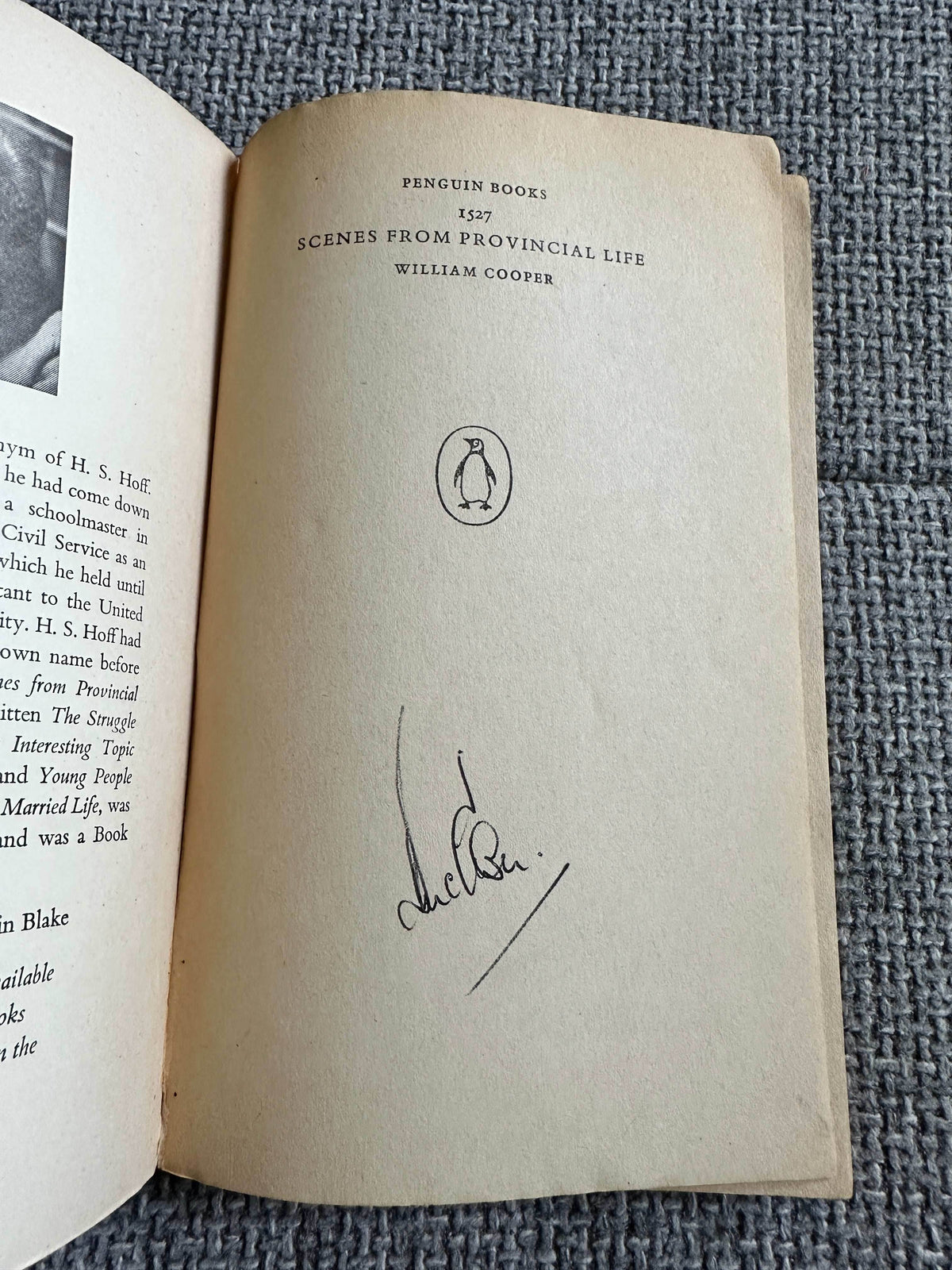 1961*1st* Scenes From A Provincial Life - William Cooper (Penguin) - Honeyburn Books (UK)