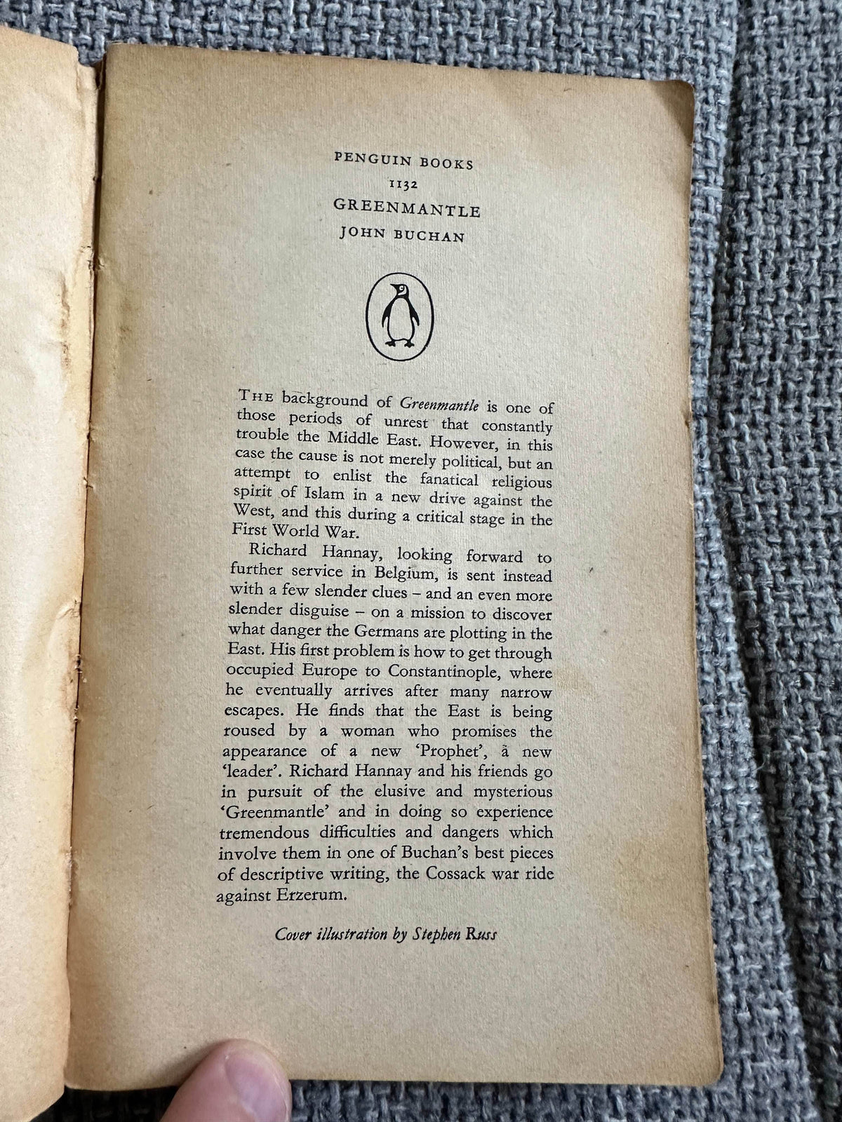 1958 Greenmantle - John Buchan (Penguin) - Honeyburn Books (UK)