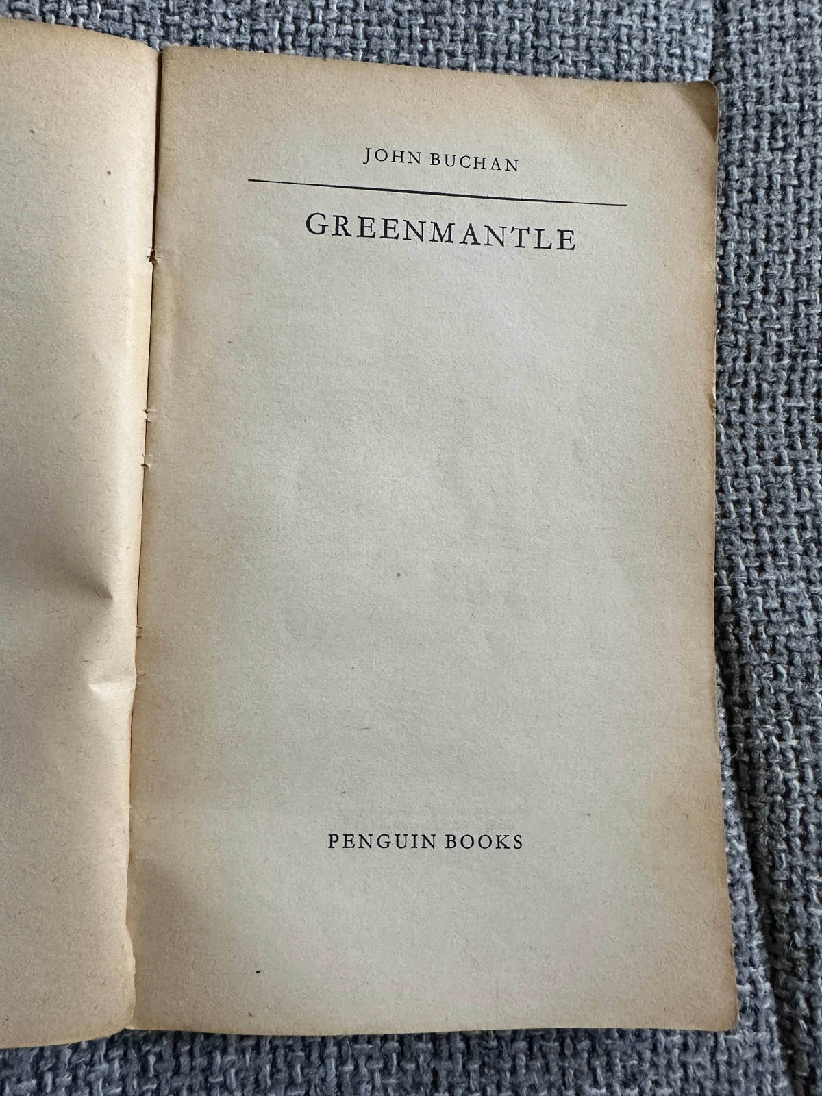 1958 Greenmantle - John Buchan (Penguin) - Honeyburn Books (UK)