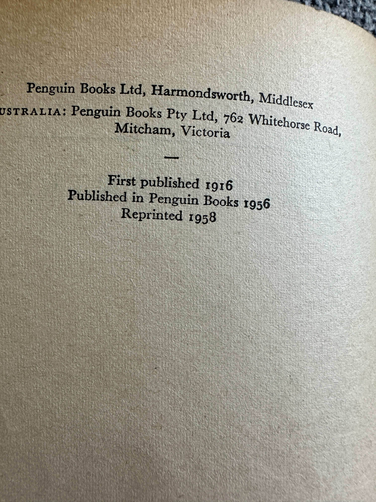 1958 Greenmantle - John Buchan (Penguin) - Honeyburn Books (UK)