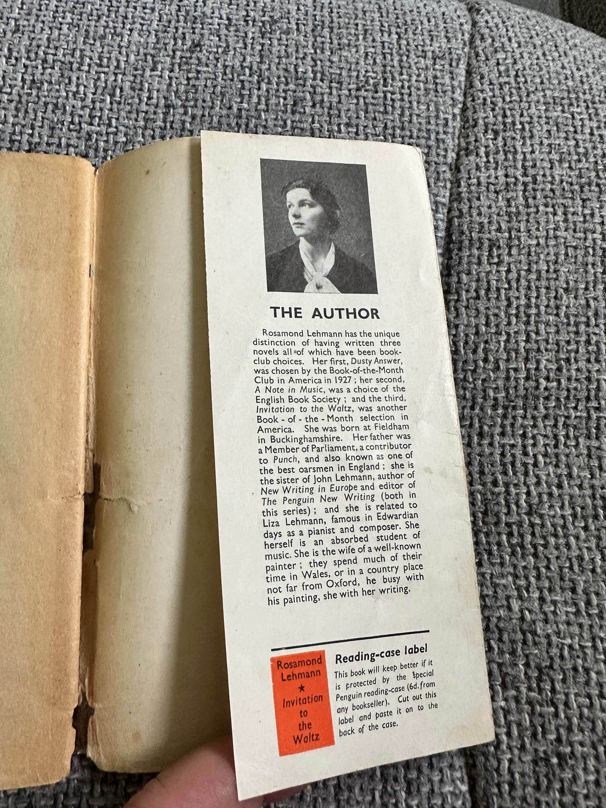 1941*1st* Invitation To The Waltz - Rosamond Lehmann (Penguin) - Honeyburn Books (UK)