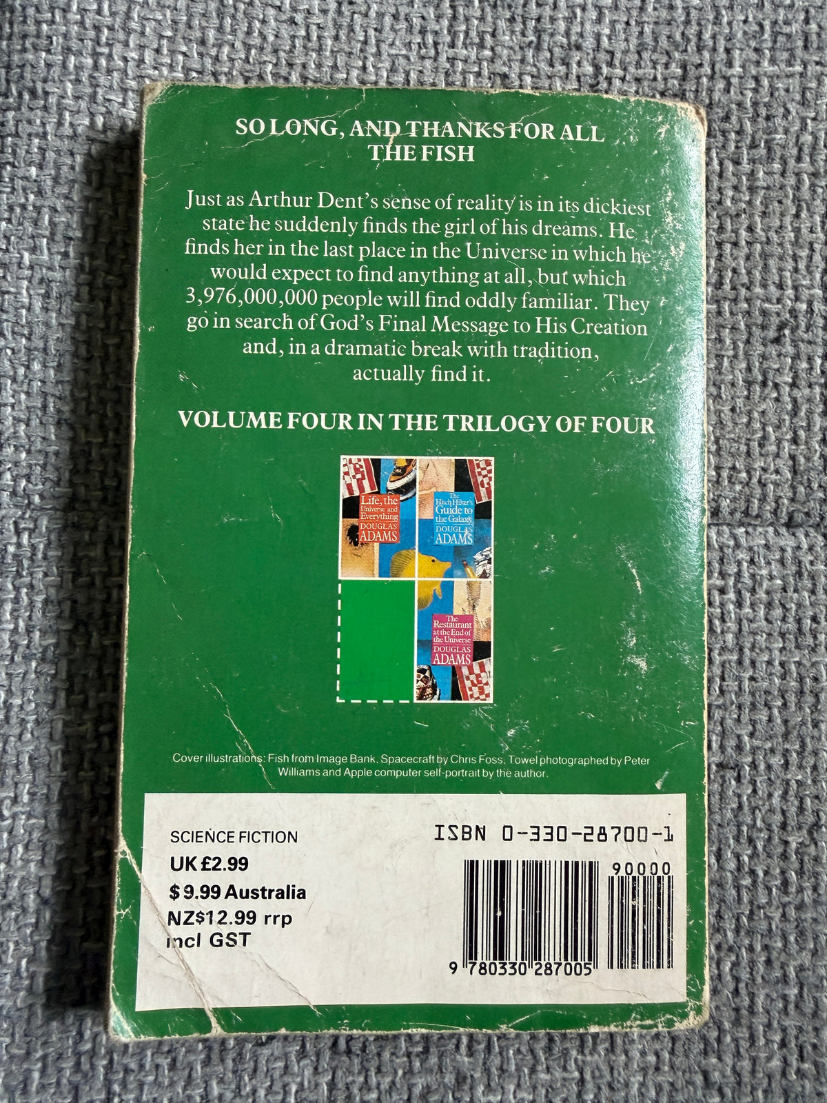 1985 So Long, & Thanks For All The Fish - Douglas Adams (Pan Books) - Honeyburn Books (UK)