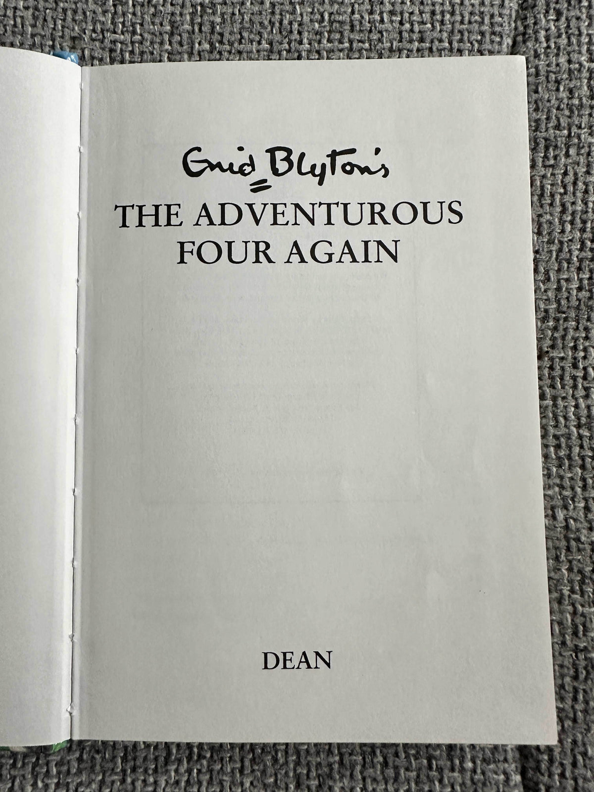 1994 The Adventurous Four Again - Enid Blyton (Dean) - Honeyburn Books (UK)