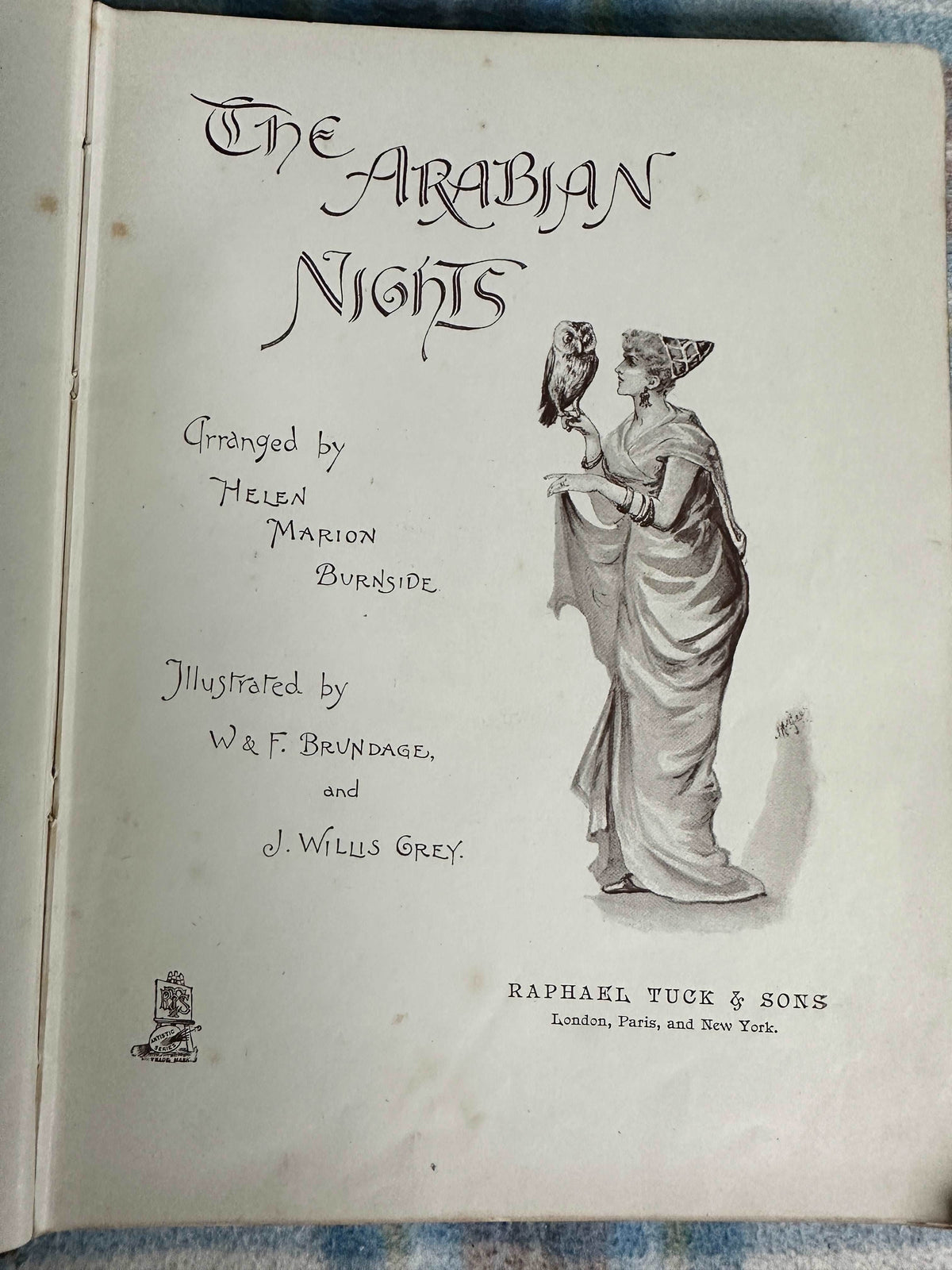 1892 The Arabian Nights - Helen Marion Burnside(Illust W. & F. Brundage & J. Willis Grey) Raphael Tuck & Sons - Honeyburn Books (UK)