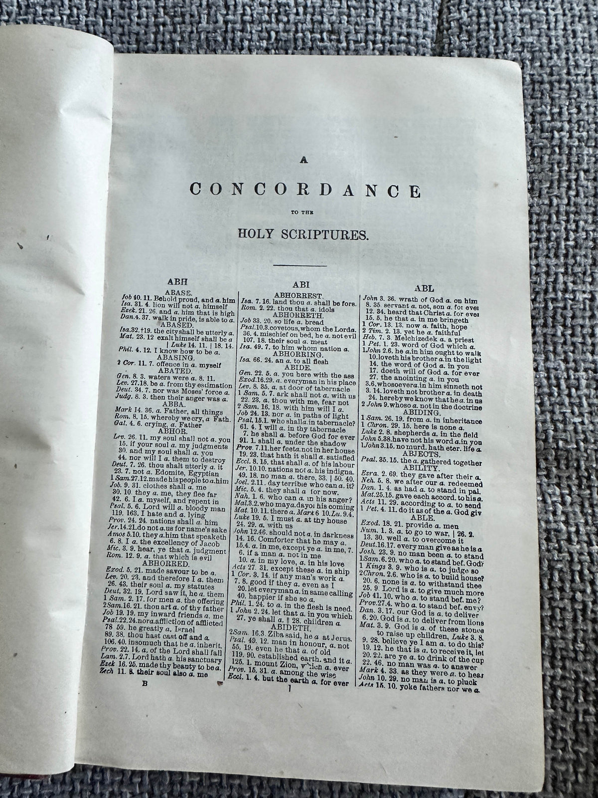 1940 Cruden’s Concordance A Convenient Manual For The Study Of The Holy Scriptures - Pickering & Inglis Ltd Publishing - Honeyburn Books (UK)