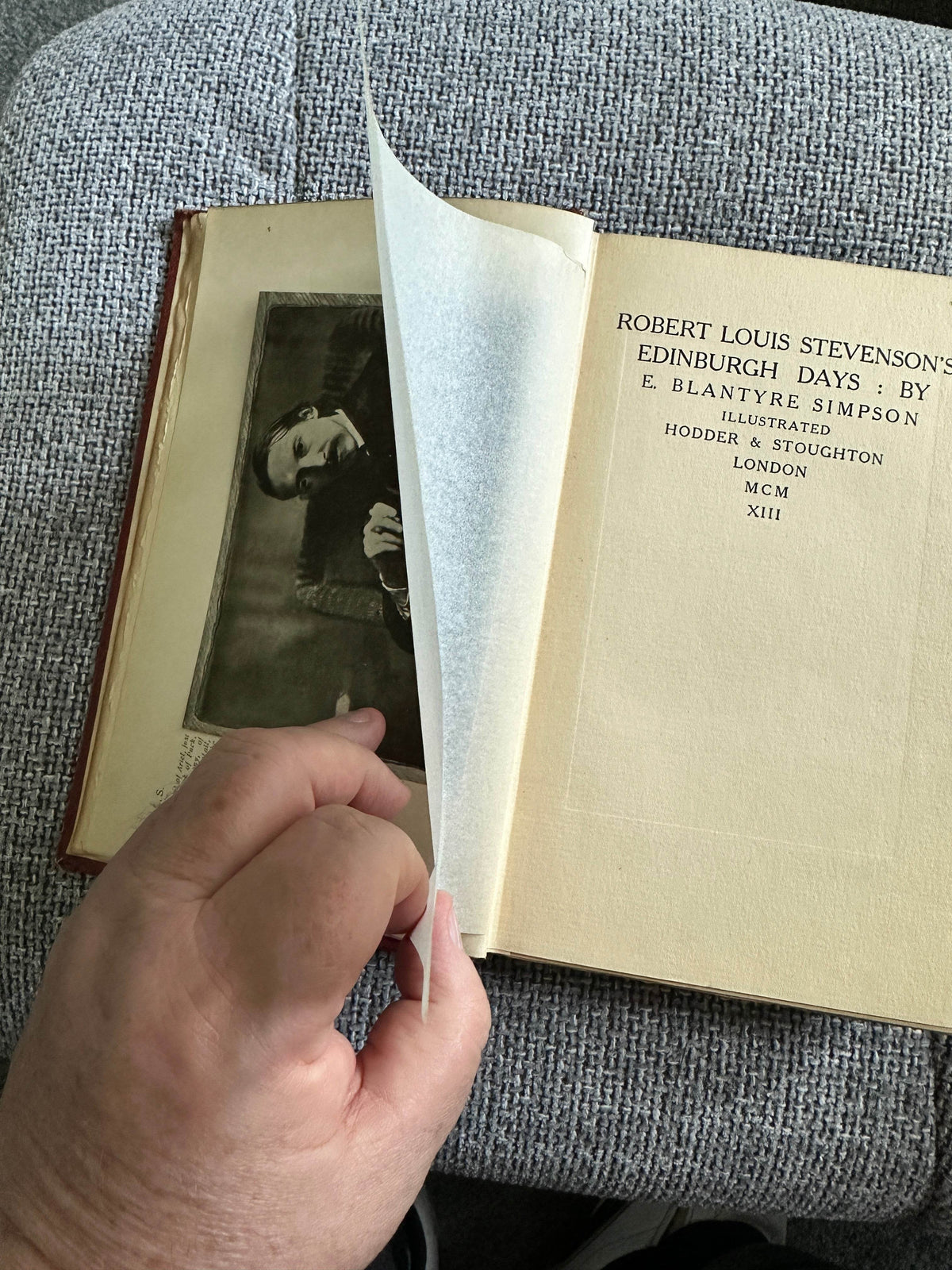 1913 Robert Louis Stevenson Edinburgh Days - E. Blantyre Simpson(Hodder & Stoughton) - Honeyburn Books (UK)
