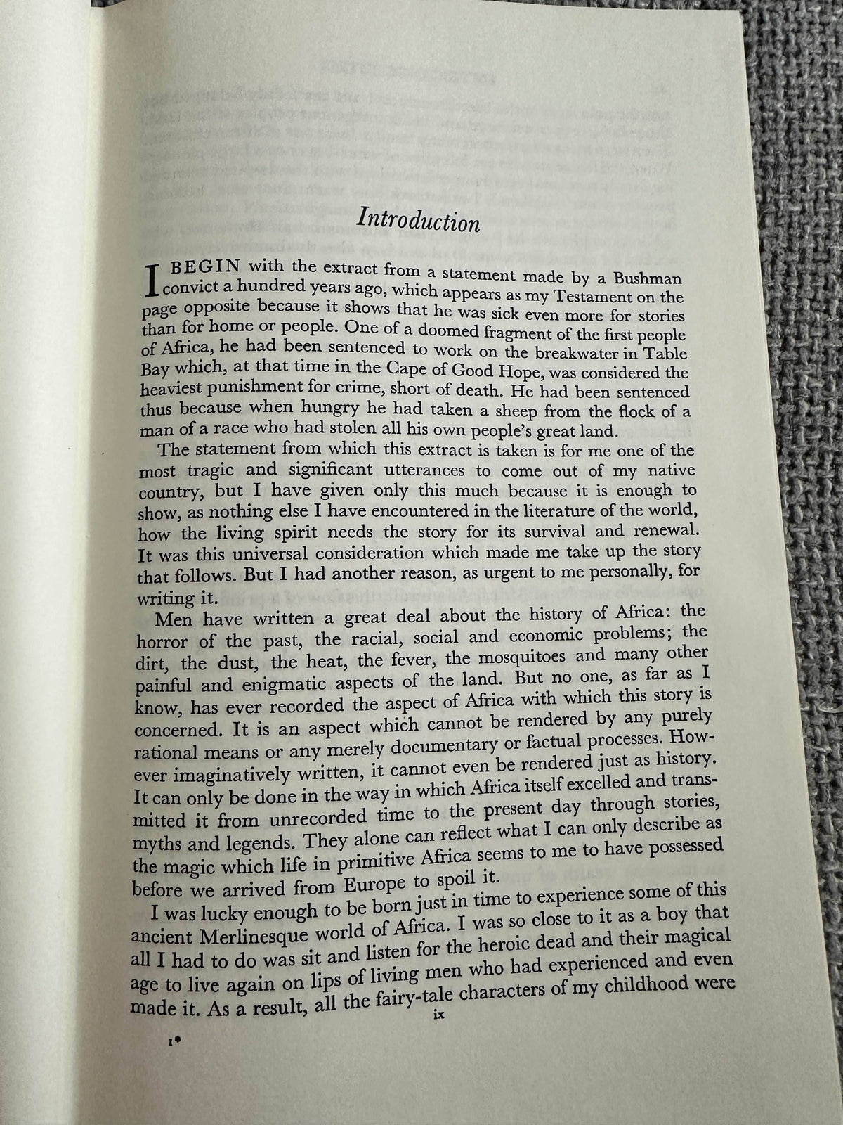 1985 A Story Like The Wind - Laurens Van Der Post (Chatto & Windus) - Honeyburn Books (UK)