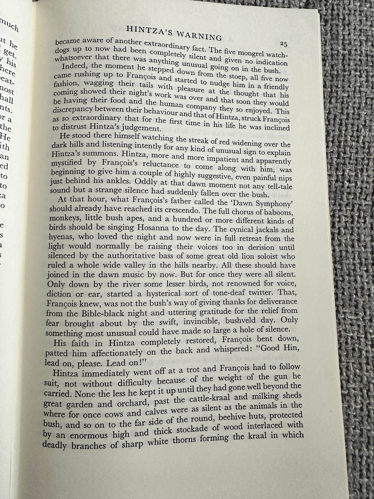 1985 A Story Like The Wind - Laurens Van Der Post (Chatto & Windus) - Honeyburn Books (UK)