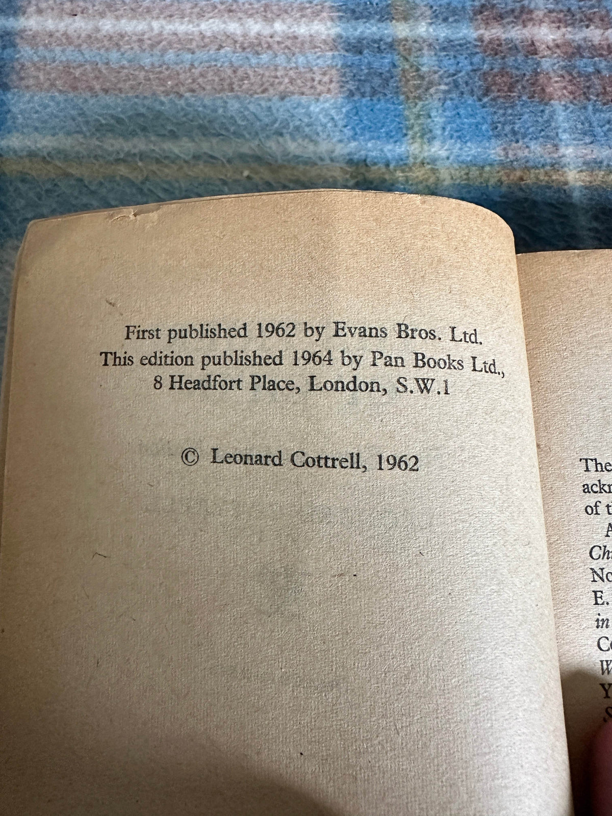 1964*1st* The Tiger Of Ch’in - Leonard Cottrell(Pan Books) - Honeyburn Books (UK)