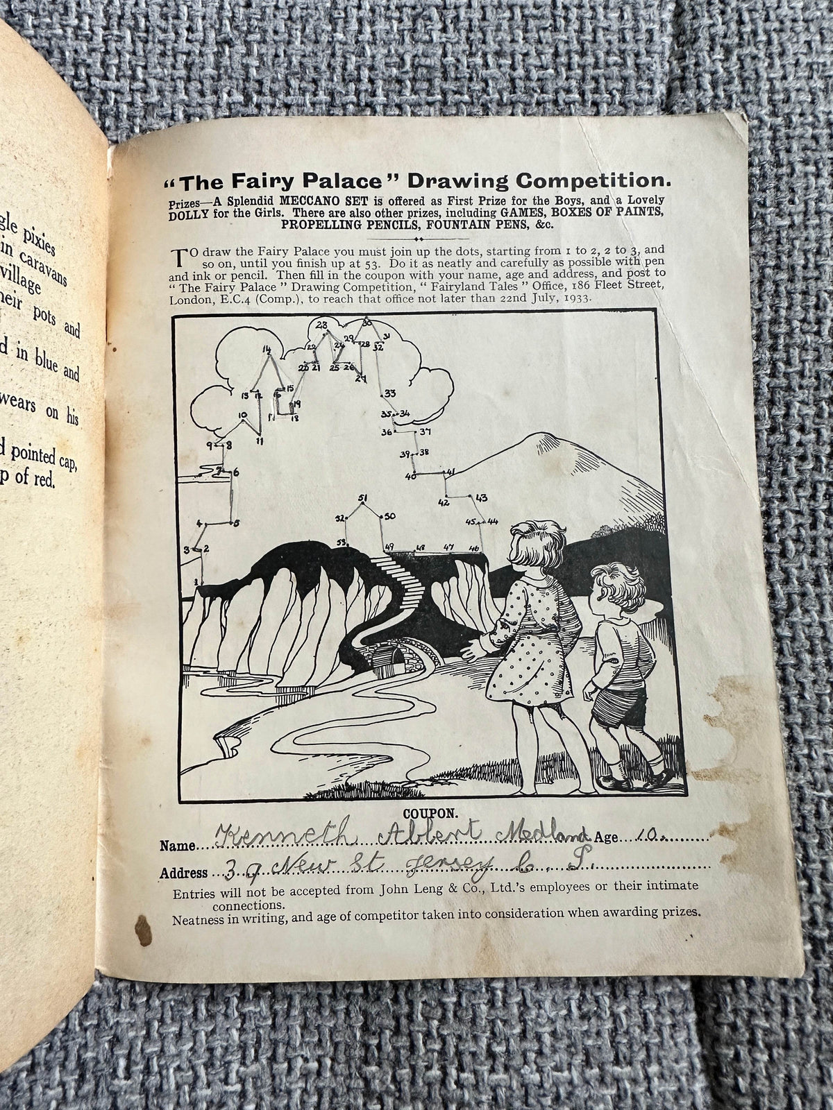 1933 Fairyland Tales (No570) John Leng Publisher - Honeyburn Books (UK)