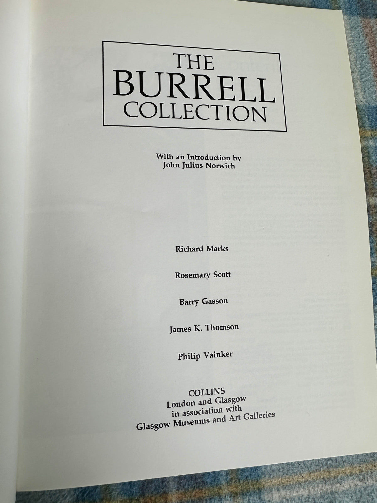 1985 The Burrell Collection intro by John Julius Norwich(Collins) - Honeyburn Books (UK)