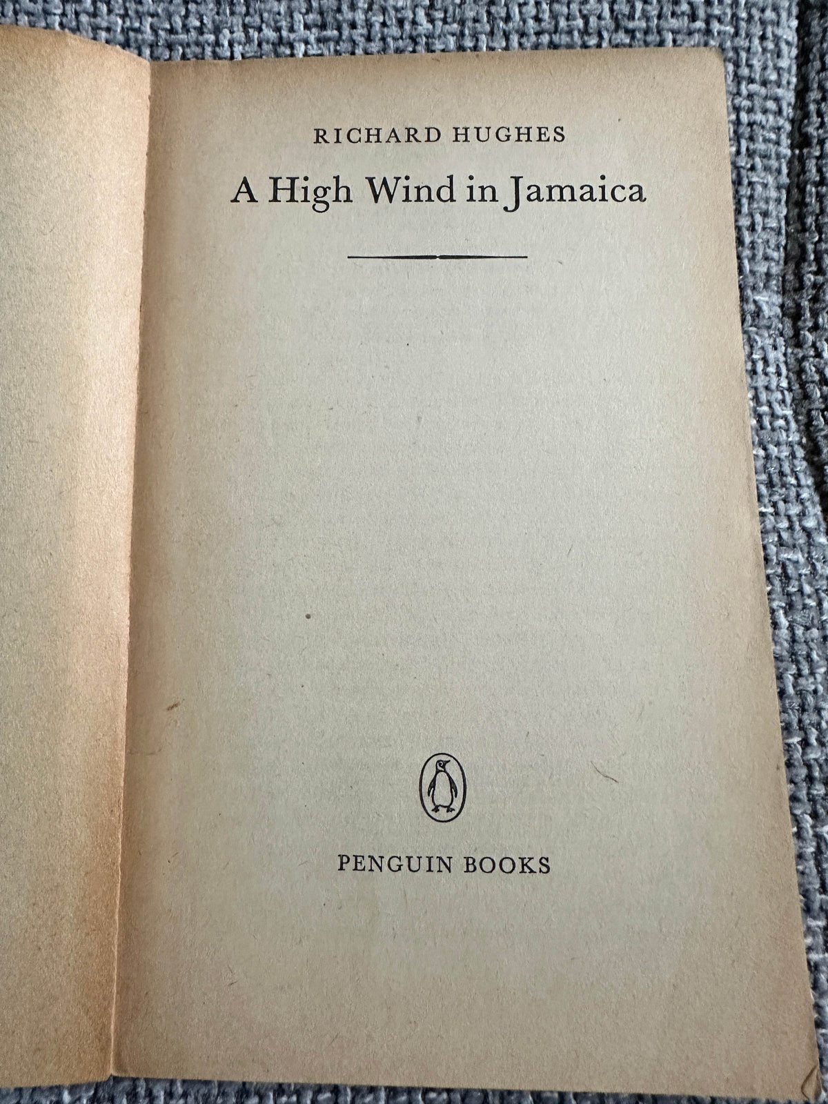 1965 A High Wind In Jamaica - Richard Hughes(Penguin Books) - Honeyburn Books (UK)