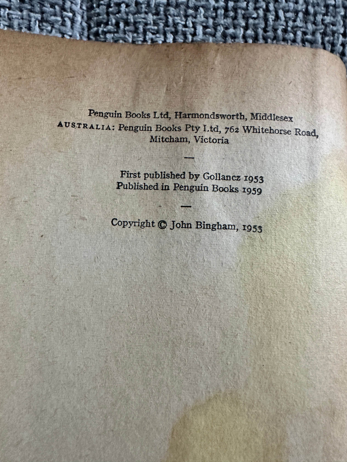 1959*1st* Five Roundabout’s To Heaven - John Bingham(Penguin) - Honeyburn Books (UK)