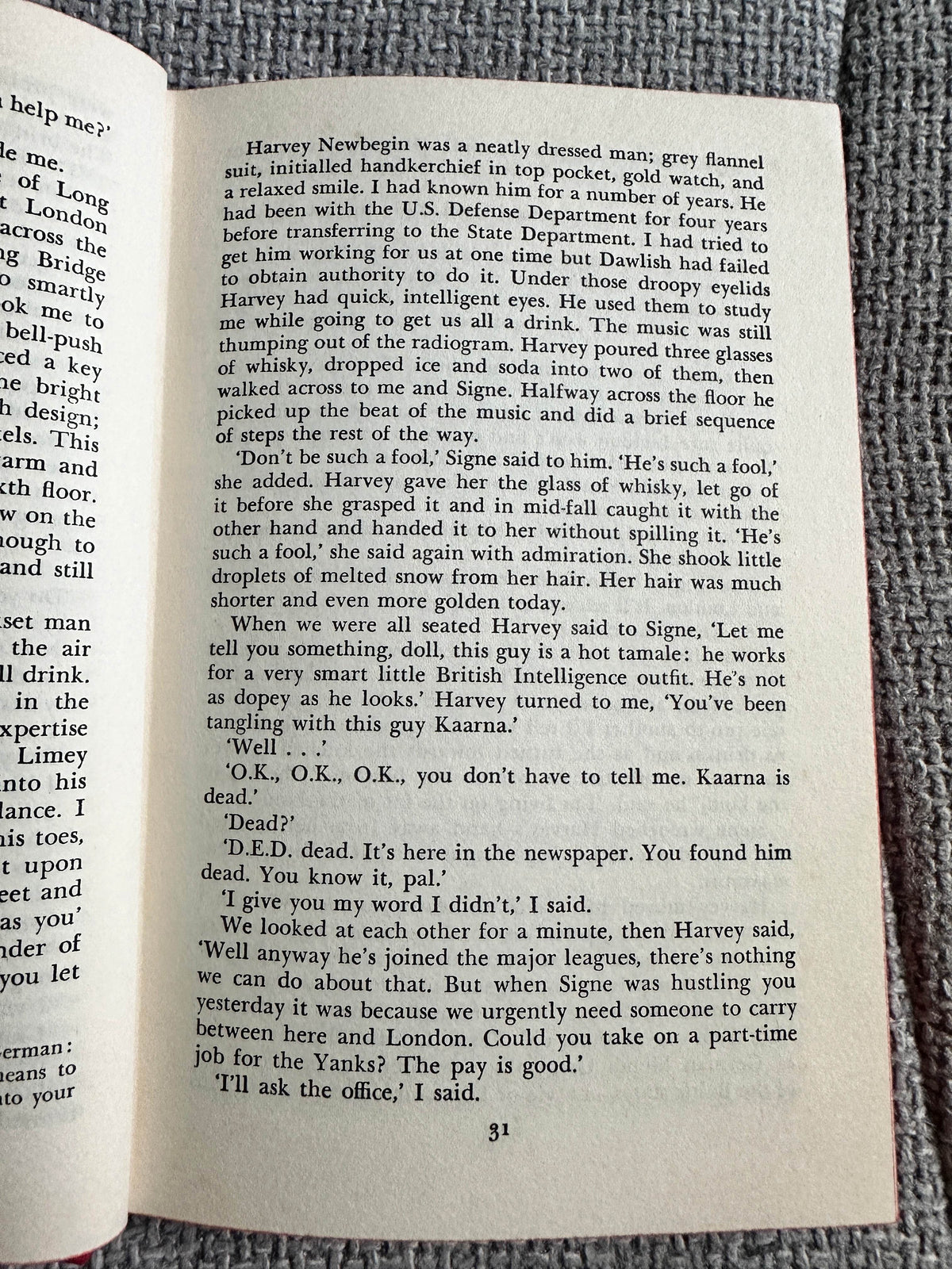1967 The Billion-Dollar Brain - Len Deighton (The Companion Book Club) - Honeyburn Books (UK)