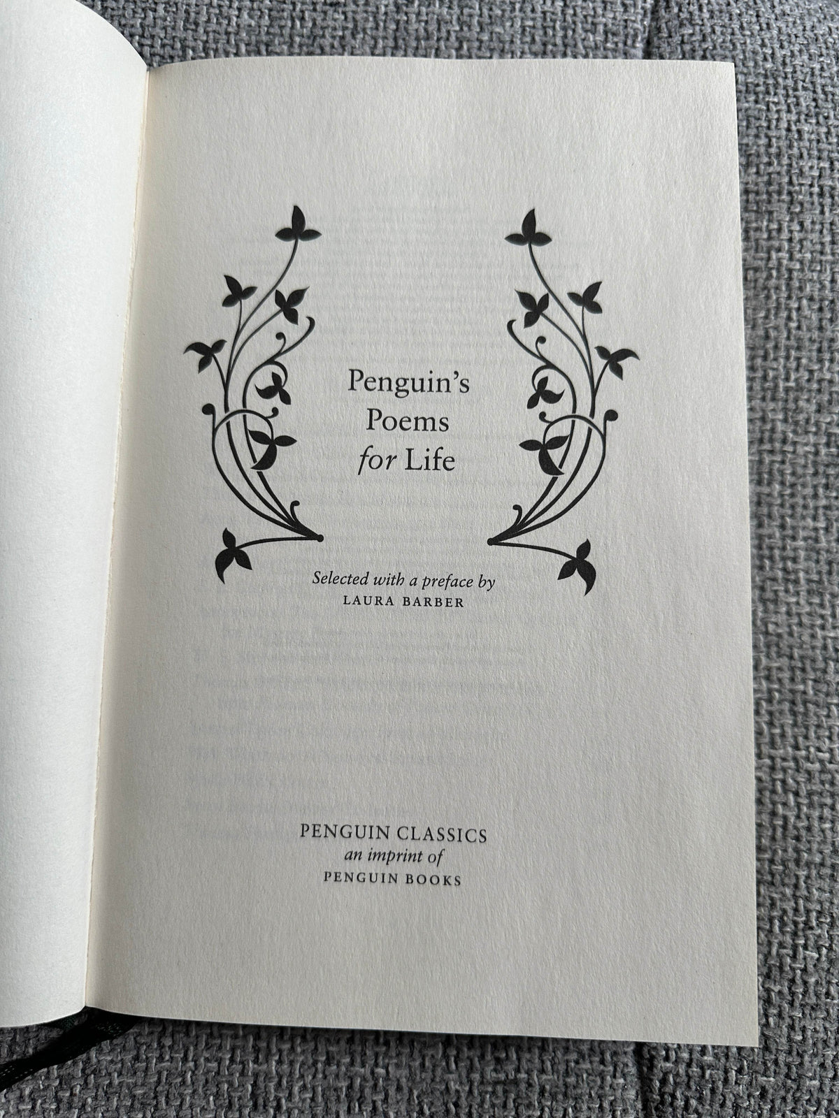 2007 Penguins Poems For Life - Laura Barber selection (Penguin Books) - Honeyburn Books (UK)