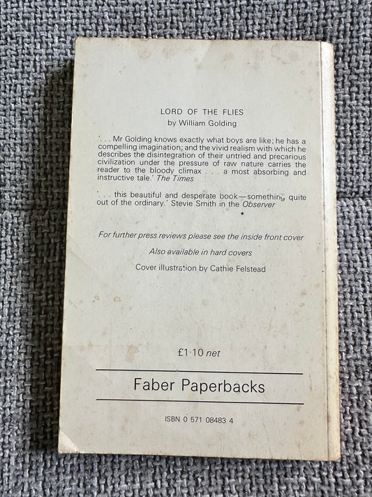 1980 Lord Of The Flies - William Golding(Faber & Faber) - Honeyburn Books (UK)