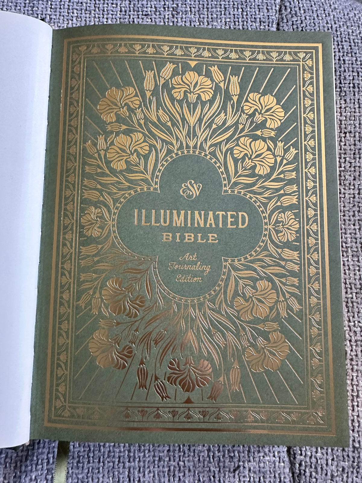 2016 ESV Illuminated Bible (Art Tourling Edition) Dana Tanamachi artwork. Crossways Publisher. - Honeyburn Books (UK)
