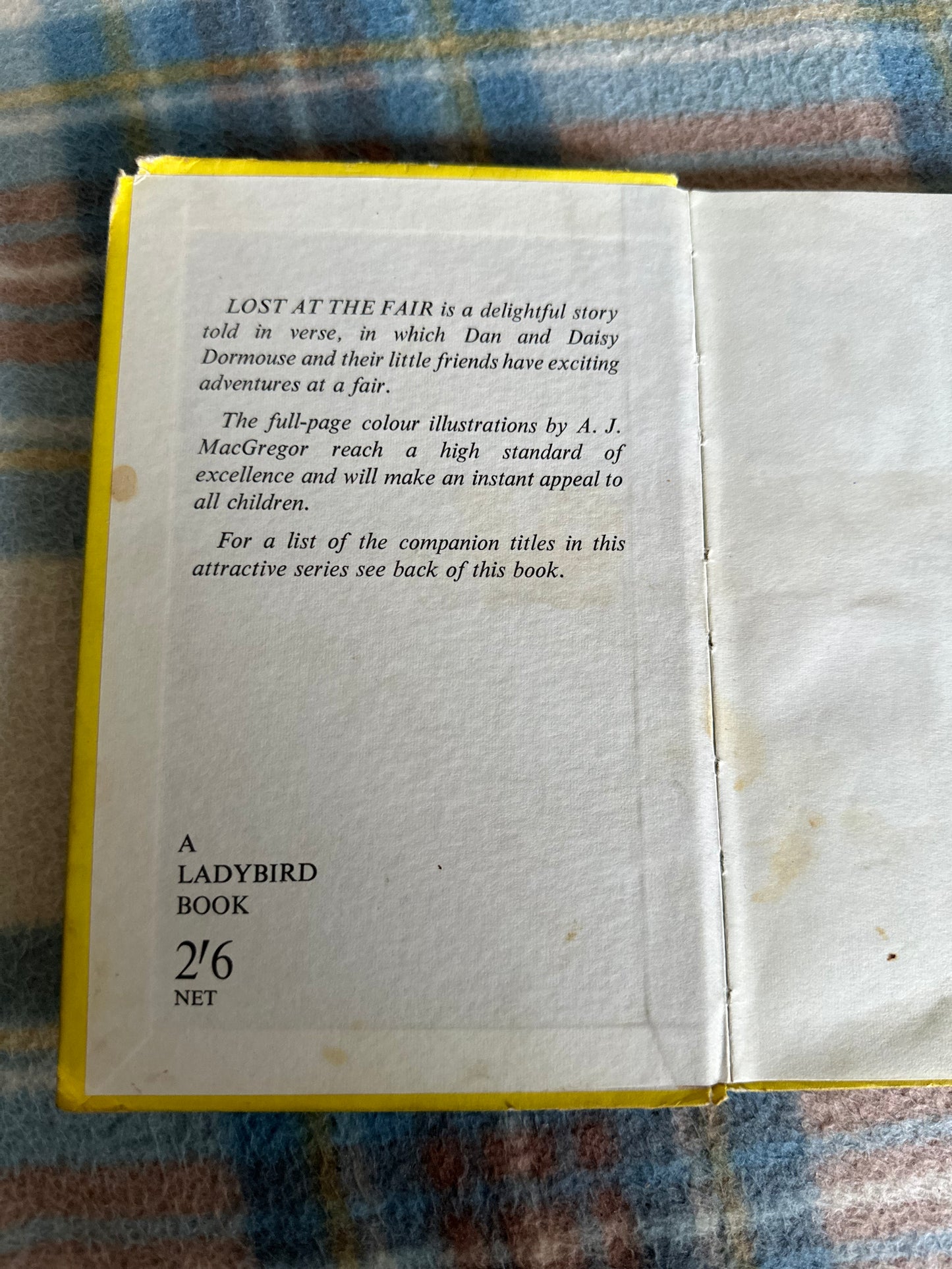 1960’s Lost At The Fair (Series 401 Ladybird) verses by Walter Perring(Illustrated by Angusine MacGregor) Wills & Hepworth - Honeyburn Books (UK)