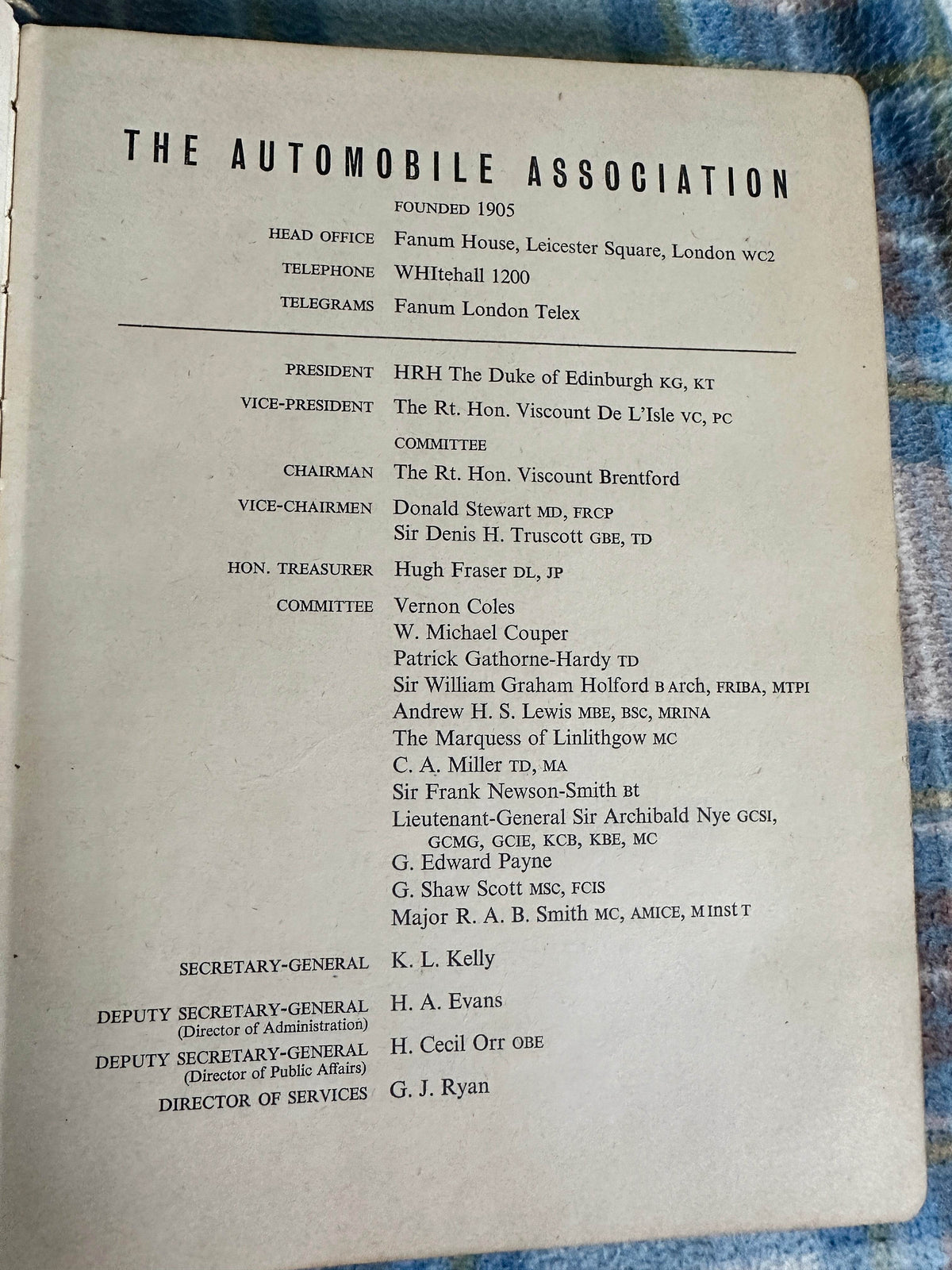 1960*1st* Illustrated Road Book Of Scotland(AA) - Honeyburn Books (UK)